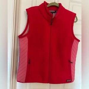 Vineyard Vines Fleece Vest with Quilted Sides -XL